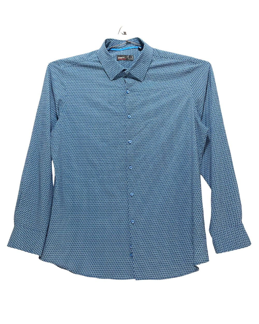 Quieti Blue Cotton Shirt For Men Large
