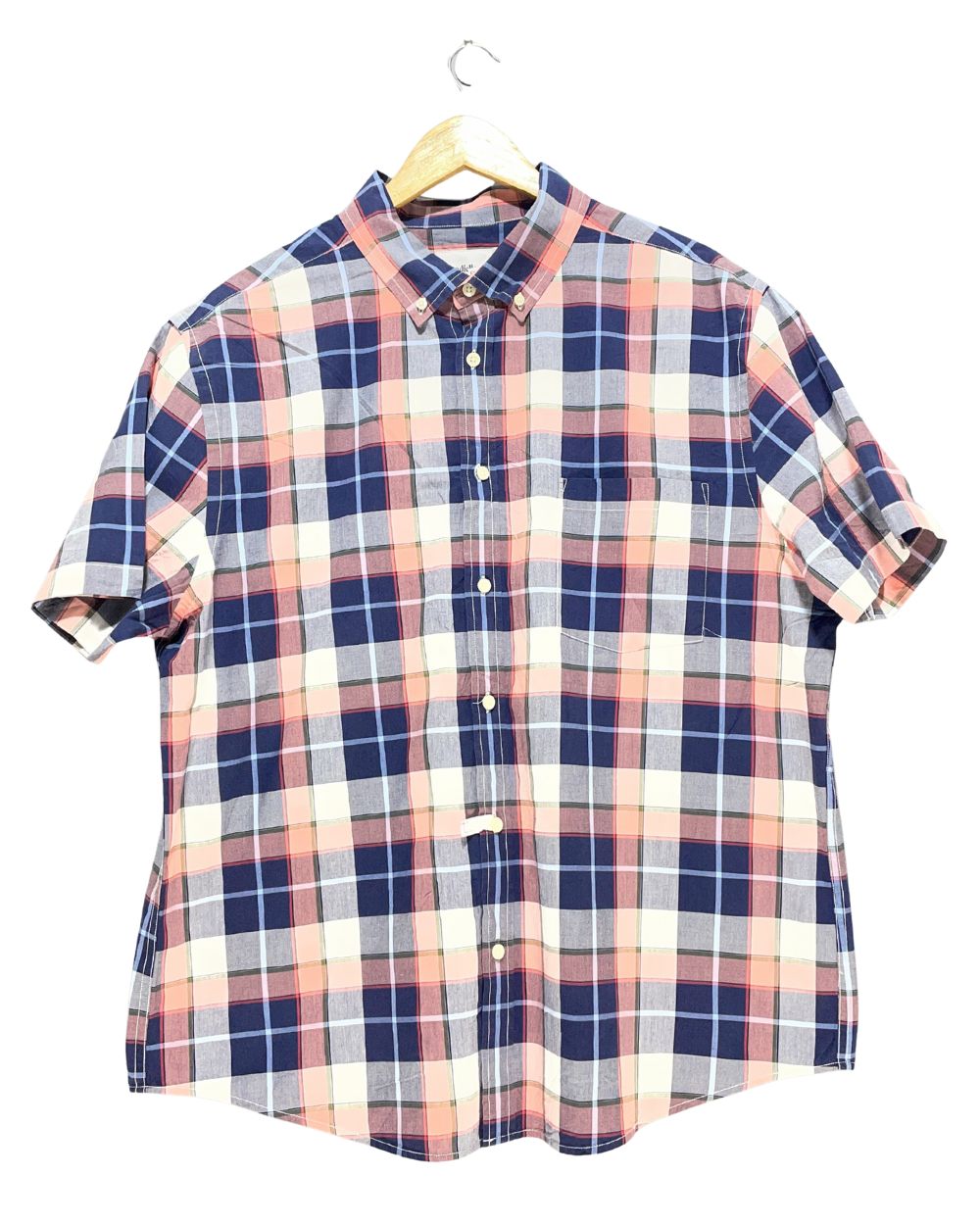 Goodfellow Blue Cotton Shirt For Men XXL