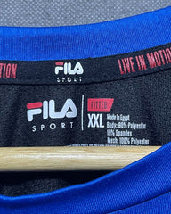 Fila Blue Sports T Shirt For Men XL