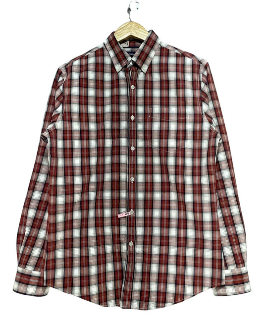 Croft&Barrow Red Cotton Shirt For Men Small