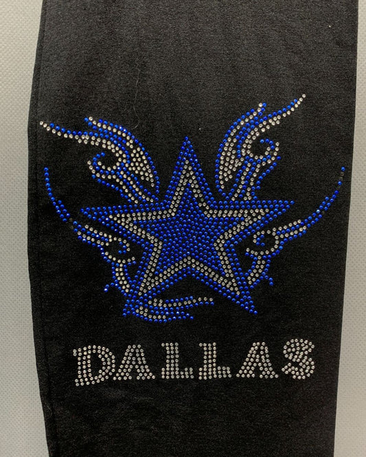 Dallas Black Sport Gym tights For Women L