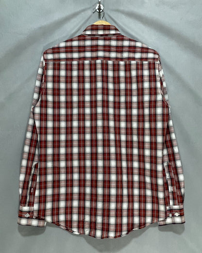 Croft&Barrow Red Cotton Shirt For Men Small
