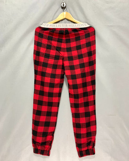 Hollister Red Winter Trouser For Men XL