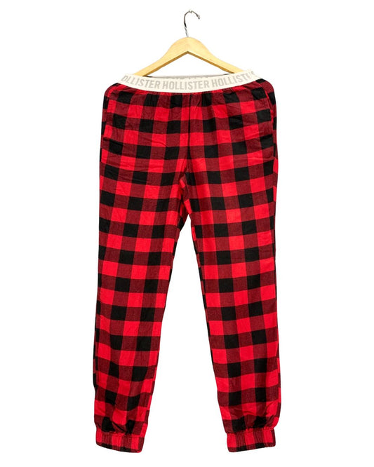 Hollister Red Winter Trouser For Men XL