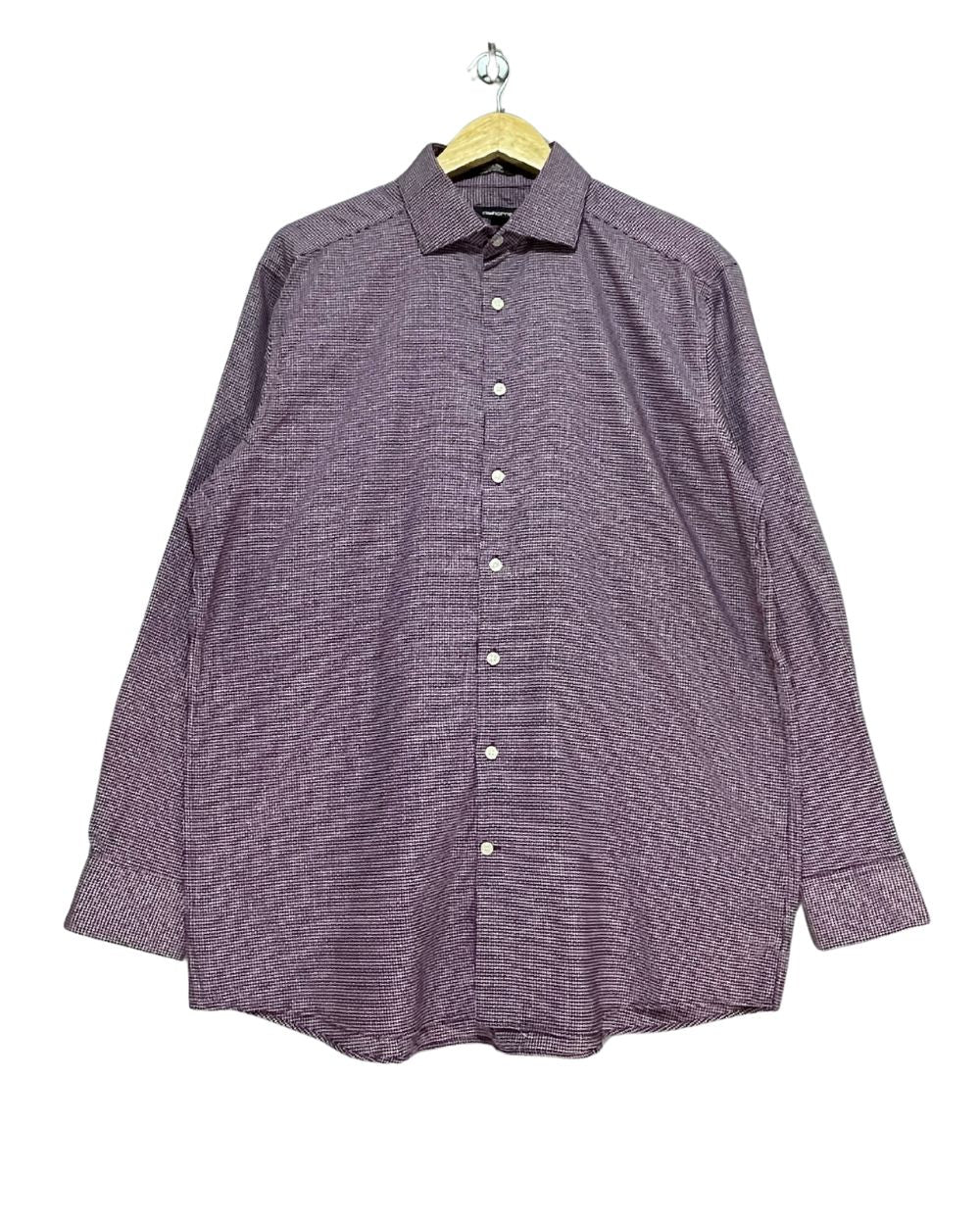 Claiborne Purple Cotton Shirt For Men X Large
