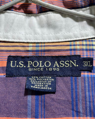 Polo U.S. Assn Orange Cotton Shirt For Men 3X Large | Preloved Labels
