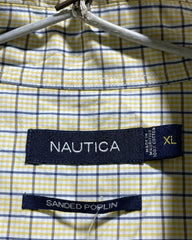 Nautica Yellow Cotton Shirt For Men XL