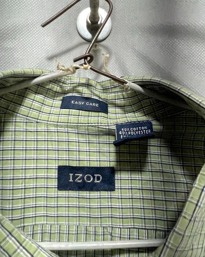 Izod Green Cotton Shirt For Men XXL