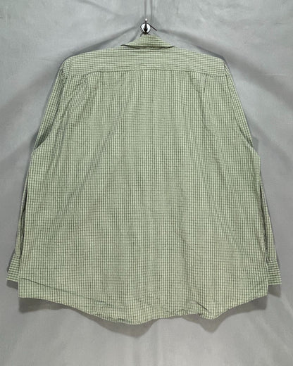 Izod Green Cotton Shirt For Men XXL