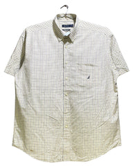 Nautica Yellow Cotton Shirt For Men XL