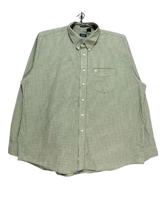 Izod Green Cotton Shirt For Men XXL