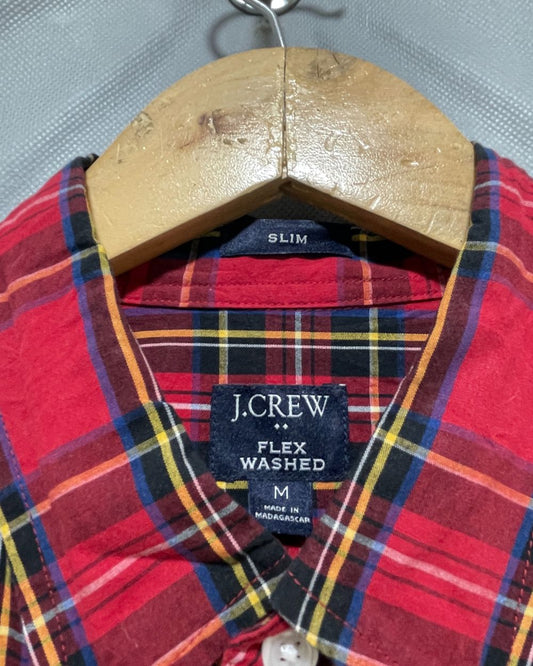 J.Crew Red Cotton Shirt For Men Medium
