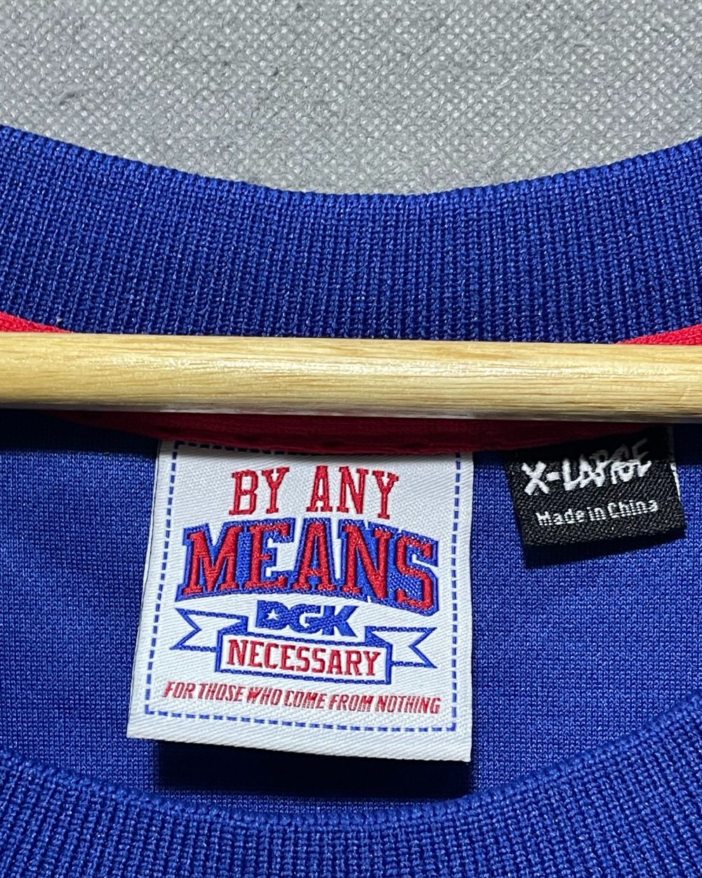 By Any Means Blue Sports Vest T Shirt For Men XL