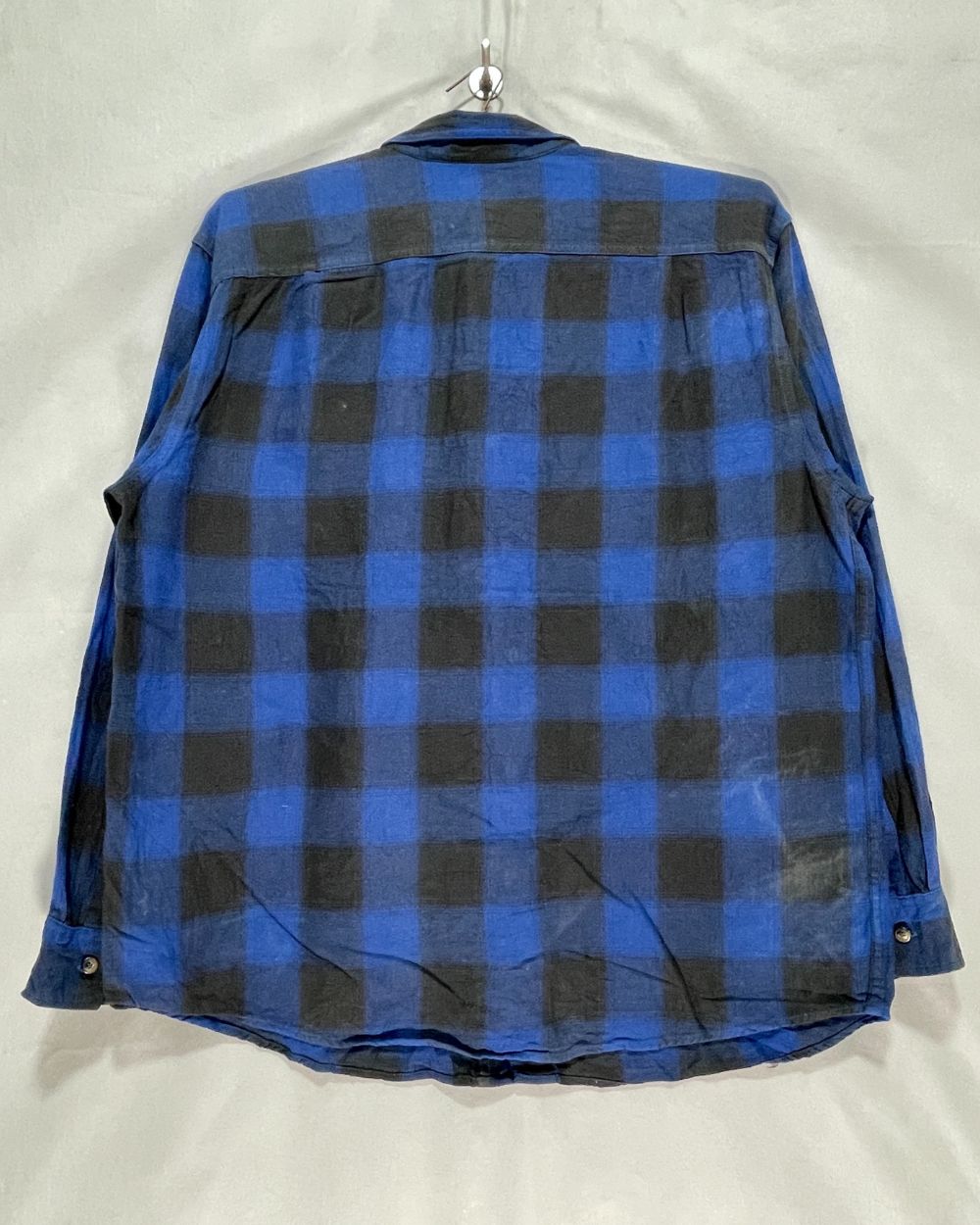 Blue Mountain Blue Cotton Shirt For Men XL