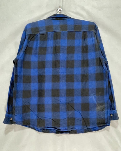 Blue Mountain Blue Cotton Shirt For Men XL
