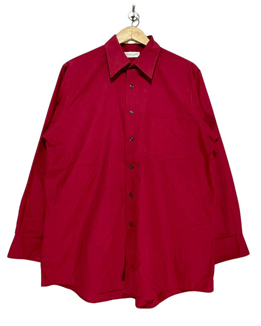 Van Heusen Red Cotton Shirt For Men Large