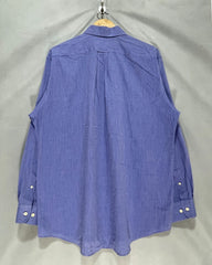 Barrington Blue Cotton Shirt For Men Large