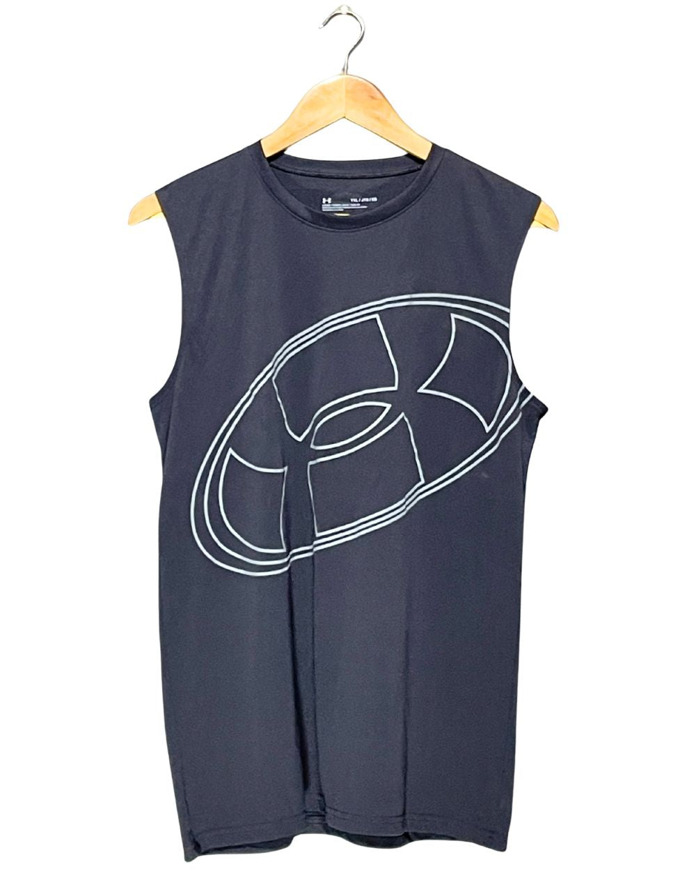 Under Armour Black Sports Vest T Shirt For Men Medium