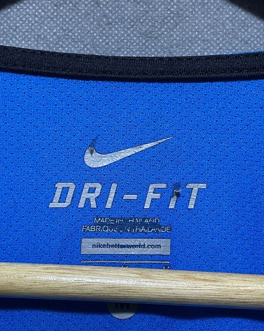 Nike Blue Sports Vest T Shirt For Men Medium