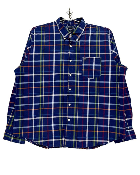 Crown&Ivy Blue Cotton Shirt For Men XX L