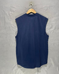 Nike Blue Sports Vest T Shirt For Men M