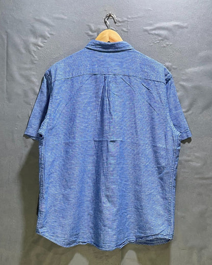 Old Navy Blue Cotton Shirt For Men L | Preloved Labels