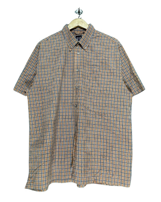 Gap Orange Cotton Shirt For Men L