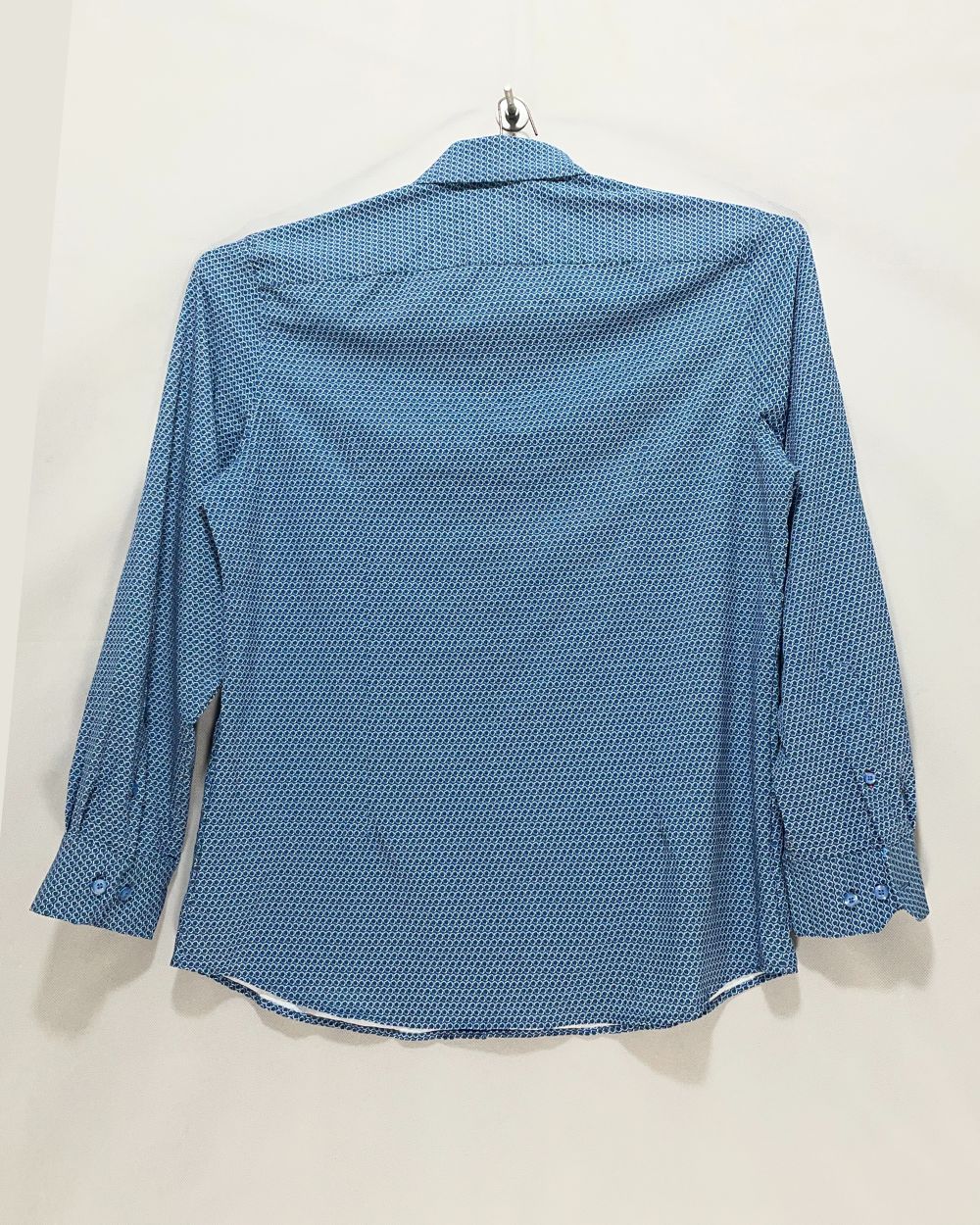 Quieti Blue Cotton Shirt For Men Large
