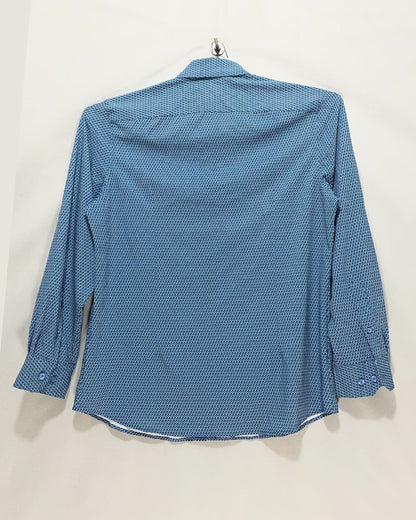 Quieti Blue Cotton Shirt For Men Large