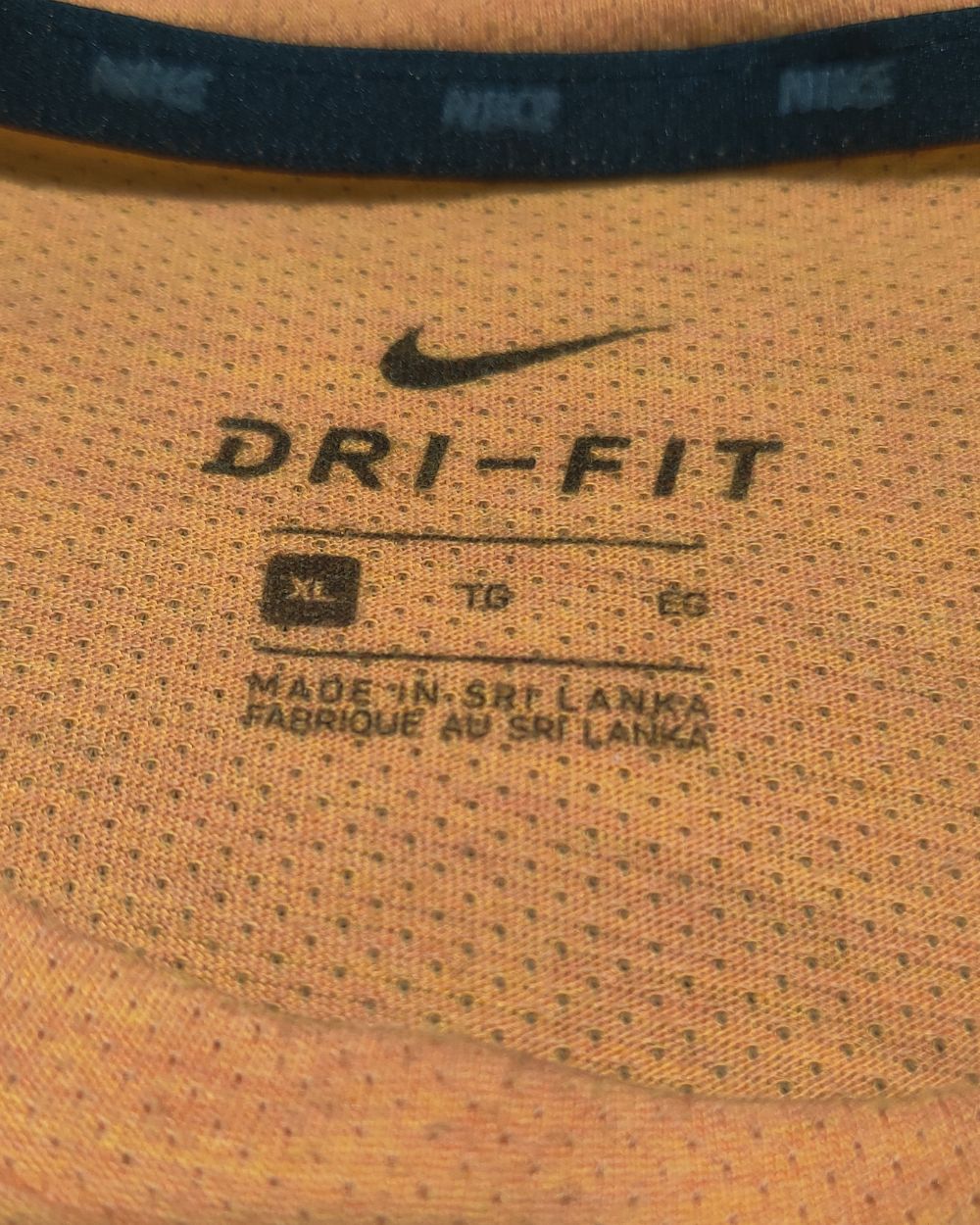 Nike Dri Fit Men Sport Orange T Shirt