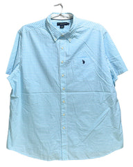 Polo U.S. Assn Blue Cotton Shirt For Men XXL