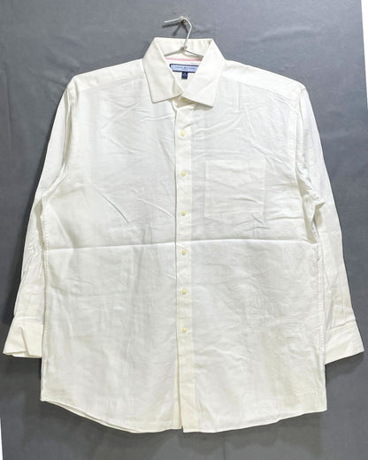 Tommy Hilfiger White Cotton Shirt For Men L