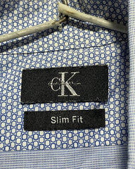 Calvin klein Blue Cotton Shirt For Men Medium | Preloved Labels