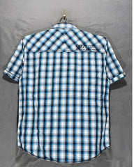 Objekt Blue Cotton Shirt For Men Large | Preloved Labels