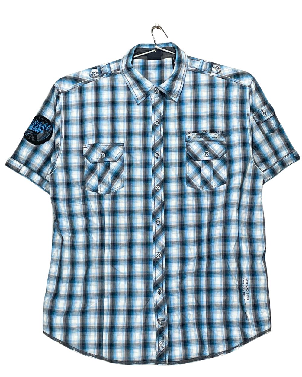 Objekt Blue Cotton Shirt For Men Large | Preloved Labels
