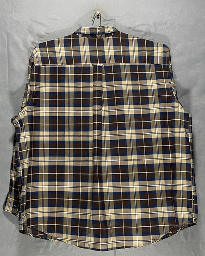 St.John's Bay Brown Cotton Shirt For Men XX Large | Preloved Labels