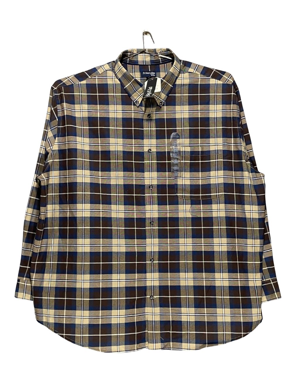St.John's Bay Brown Cotton Shirt For Men XX Large | Preloved Labels