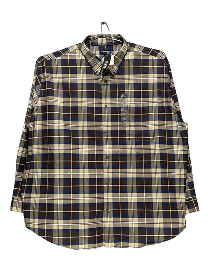 St.John's Bay Brown Cotton Shirt For Men XX Large | Preloved Labels