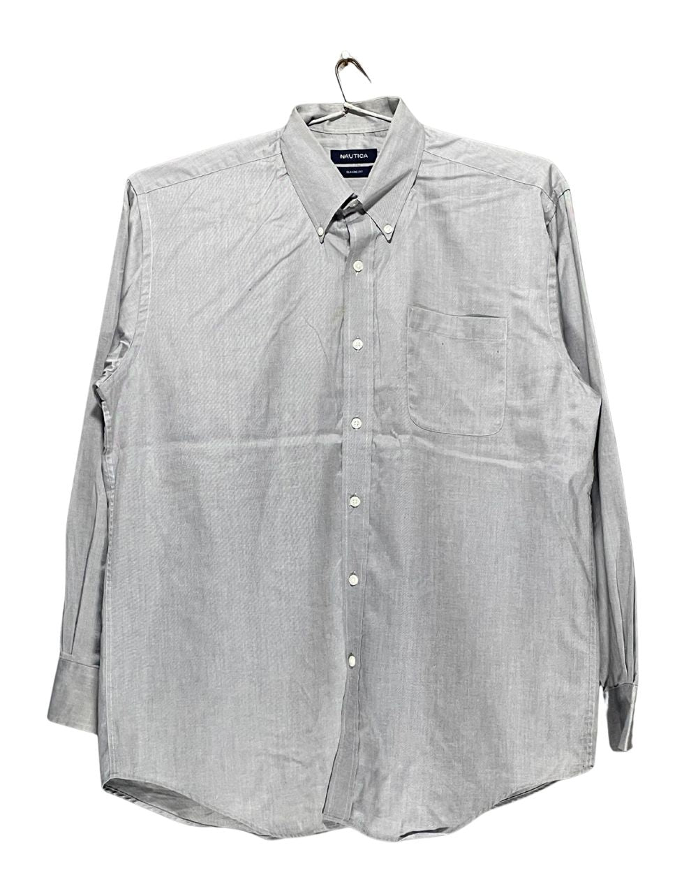 Nautica Gray Cotton Shirt For Men X Large | Preloved Labels