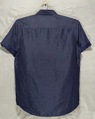 Vertical Blue Cotton Shirt For Men Medium | Preloved Labels