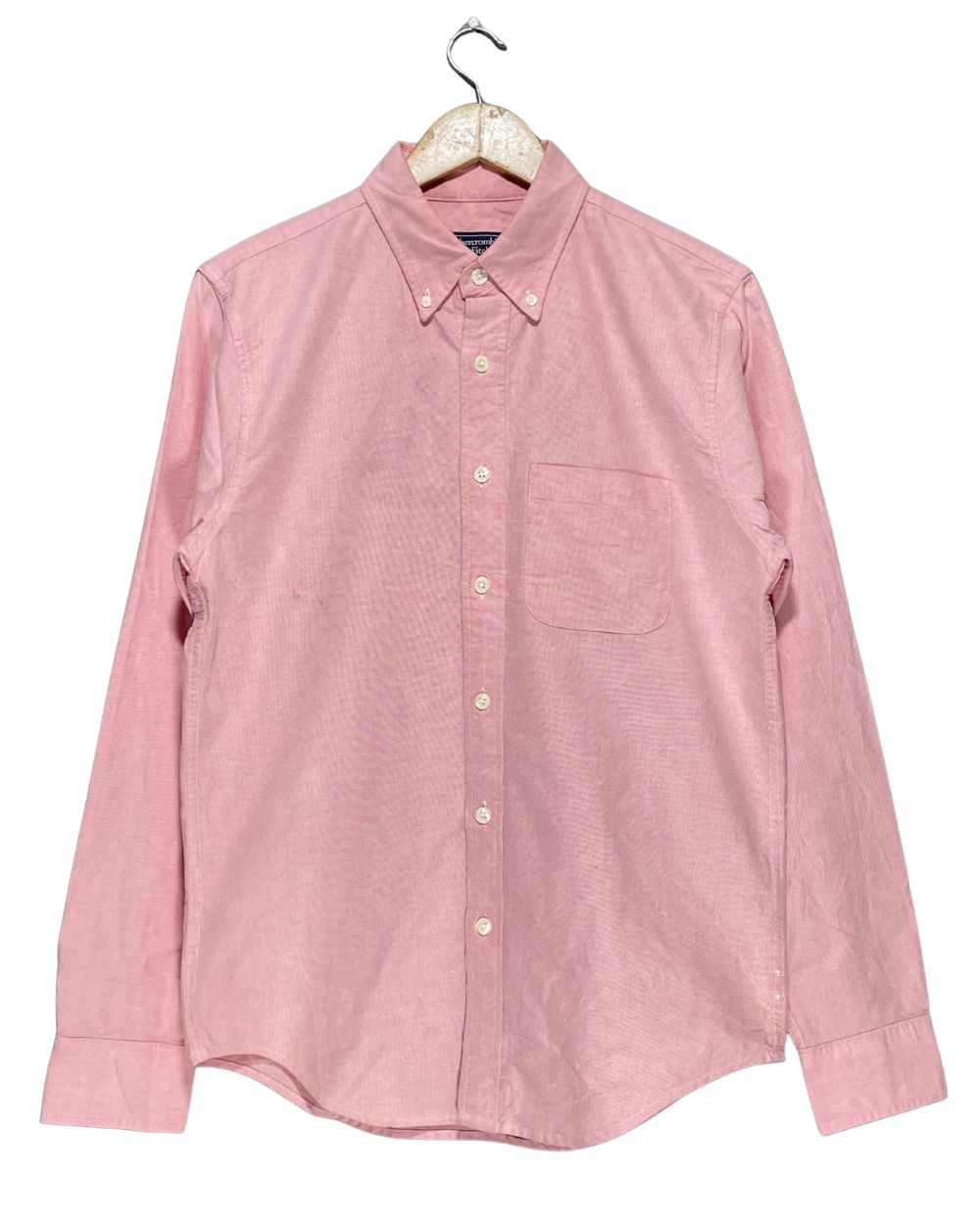 Abercrombie & Fitch Pink Cotton Shirt For Men Medium | Preloved Labels