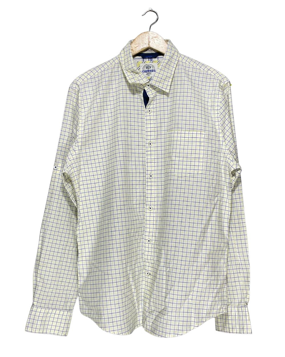 Express Yellow Cotton Shirt For Men Large | Preloved Labels