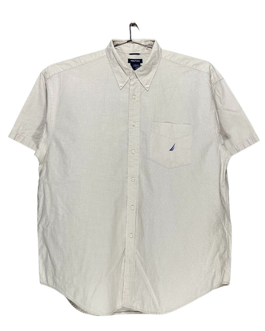 Nautica Cream Cotton Shirt For Men XX Large | Preloved Labels