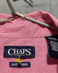 Chaps Pink Cotton Shirt For Men XX Large | Preloved Labels