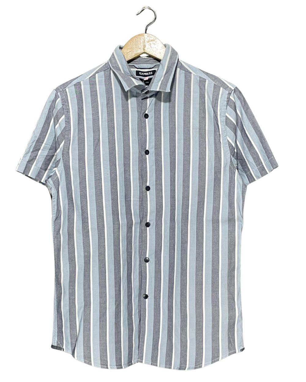 Express Gray Cotton Shirt For Men Small | Preloved Labels