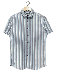 Express Gray Cotton Shirt For Men Small | Preloved Labels