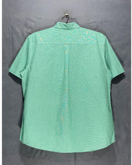 Chaps Green Cotton Shirt For Men XX Large | Preloved Labels
