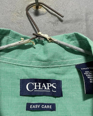 Chaps Green Cotton Shirt For Men XX Large | Preloved Labels