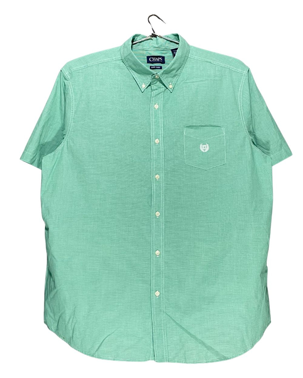 Chaps Green Cotton Shirt For Men XX Large | Preloved Labels