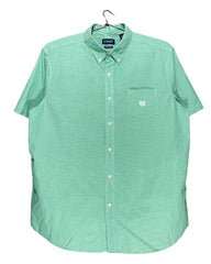 Chaps Green Cotton Shirt For Men XX Large | Preloved Labels
